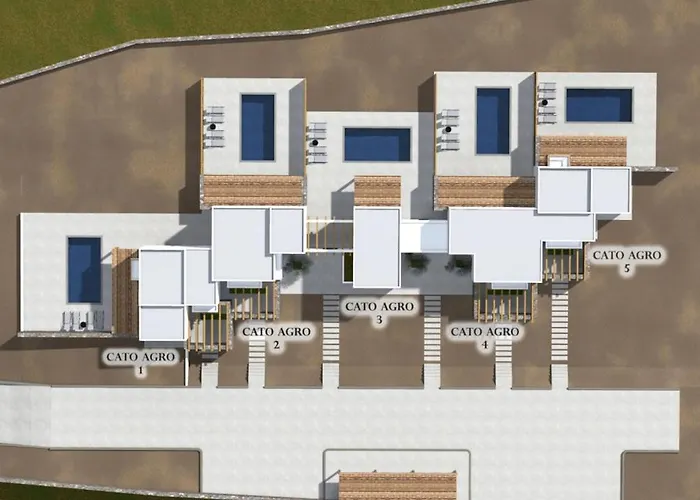 Cato Agro 5, Seafront With Private Pool فيلة Afiartis